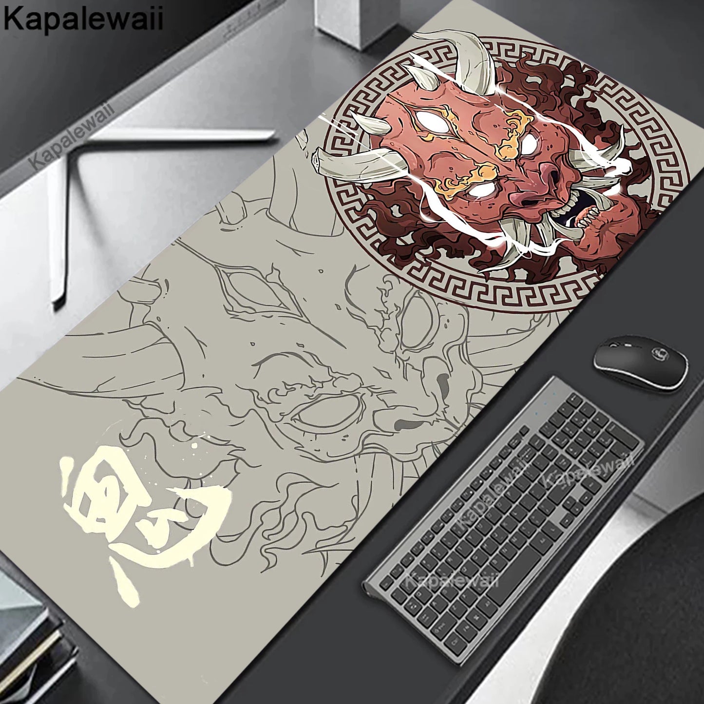 Oni Mouse Pad Gaming Mousemat Large Desk Mat Pc Gamer Accessoires Mousepad Speed Keyboard Pads XXL 900x400 Keyboard Mousepad