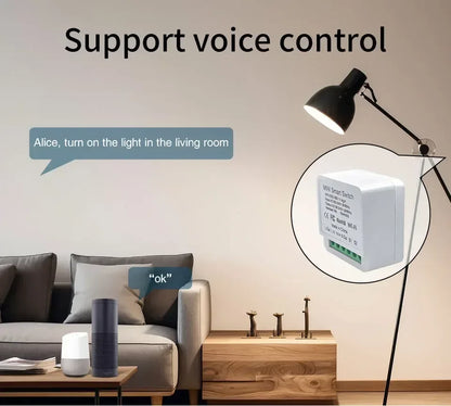20A 16A Smart WiFi Switch DIY Automation Module 2-way Control CozyLife APP Remote Control Alexa Google Home Voice Control