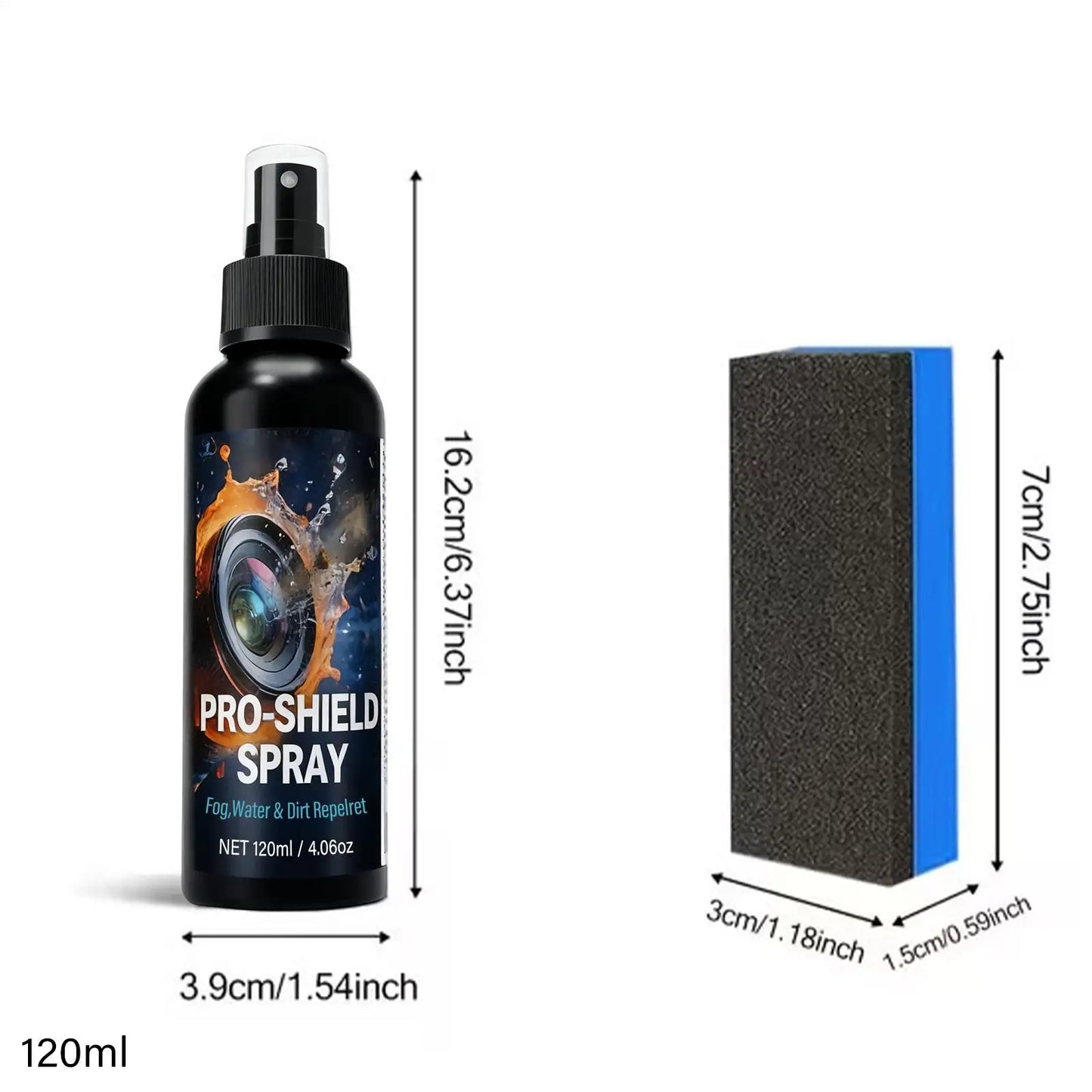 Lens Cleaning 120ml Camera Liquid Solution Eyeglass Cleaning Spray For Swim Goggles Mirrors Workplace Sports Daily Commuting