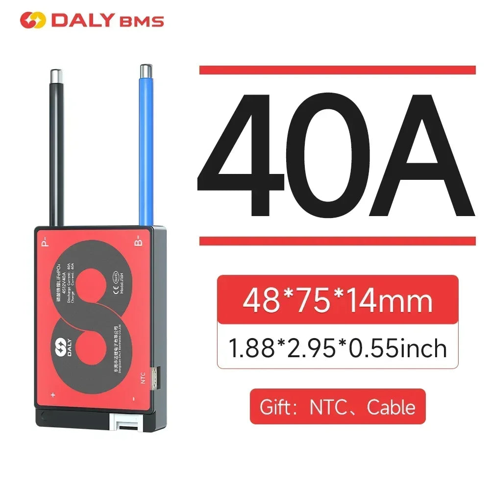 DALY BMS 3S 4S 6S 7S 10S 12S 13S 14S 15S 16S Li-ion And LiFePO4 32650 21700 18650 BMS 15A To 100A With Balance Function And NTC