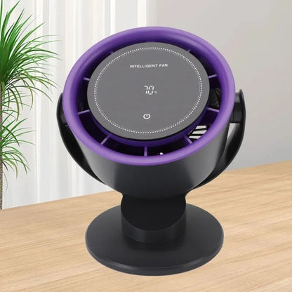 Desk Fan Battery Operated USB Rechargeable Personal Fan Quiet Small Portable Fan 100 Speed Adjustable Digital Display For Office