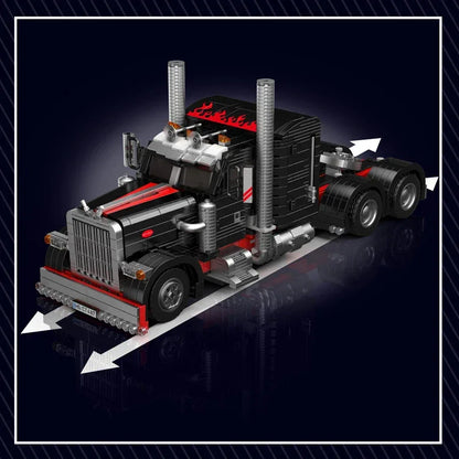 Mould King 10037 Technical Car Toys The American Truck Building Block Assembly Car Brick Set Educational Kids Christmas Gift