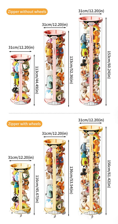 Extra Large Toy Storage Bucket Organize Home Plush Toys Neatly Sunglasses Smiley Design Top Can Place Figurines