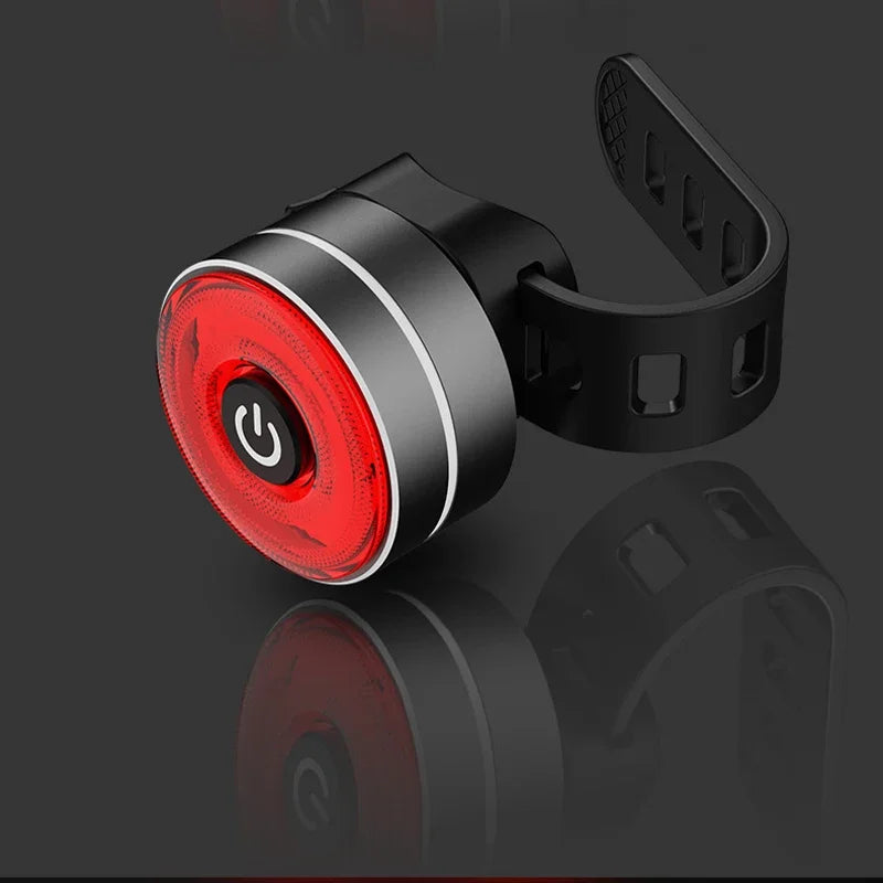 BUCKLOS Bike Rear Light Aluminum Alloy Basic/Sensing Bicycle Taillight Type-C Rechargeable MTB Road Cycling Lamp IPX5 Waterproof