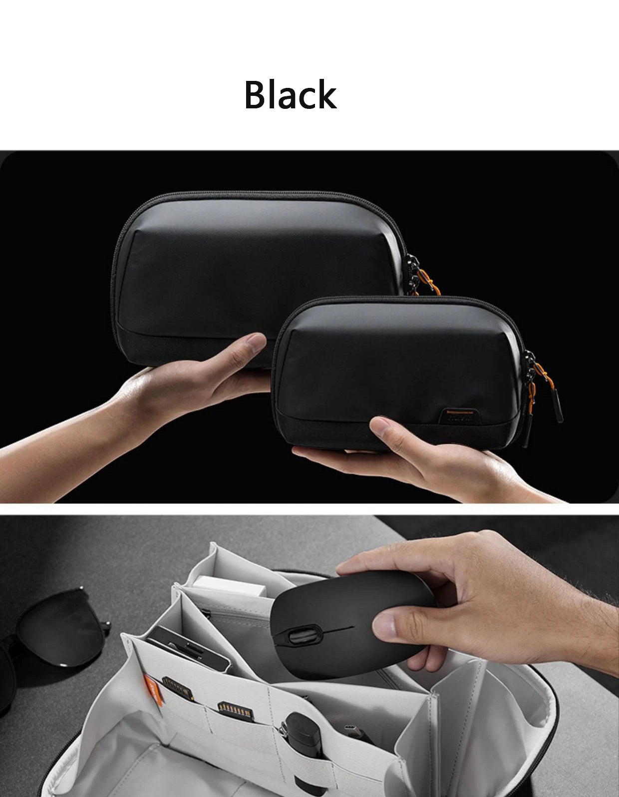 Cable Storage Bag Waterproof Digital Electronic Organizer Portable USB Data Line Charger Plug Storage Bag Travel Cable Organizer