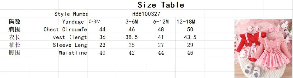 2PCS  Spring And Autumn New Style For Girls 0-1 Years Old Sweet And Comfortable Pit Strip Long-Sleeved False Straps Hat Dress
