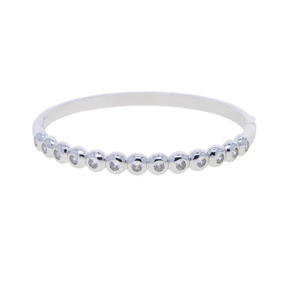 New Arried Geometric Fashion Women Jewelry Set Gold Color Round Ball Bezel Set CZ Bracelet Bangle Rings