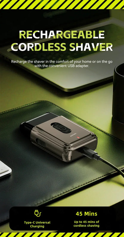 ENCHEN MS003 Compact Foil Shaver With POP-UP Precision Trimmer Type-C Charging With Indicator 7000RPM Strong Motor