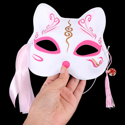 1Pc Anime Fox Masks PVC Half Face Cat Mask Masquerade Festival Party Cosplay Props