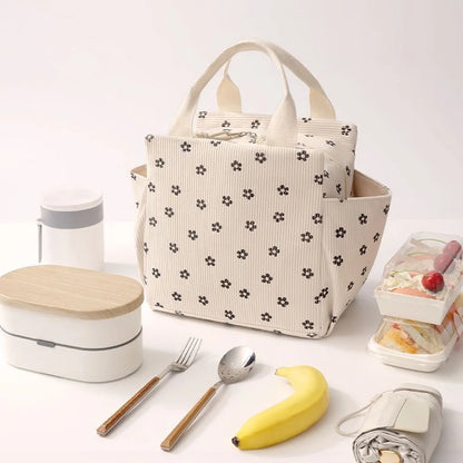 This lunch bag, insulated lunch box, reusable leak-proof large refrigerated handbag is suitable for both men and women. A-DH