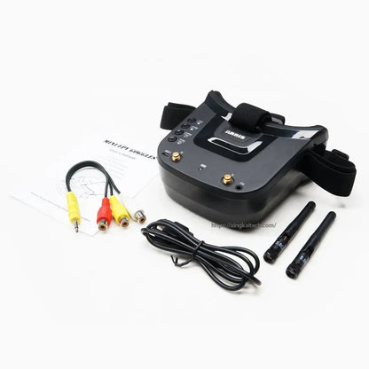 LS-VR009 5.8Ghz FPV Goggles Video Transmission Headset 5.8G 40CH HD 3 Inch 16:9 Display Mini FPV Gogges for FPV Quadcopter Drone