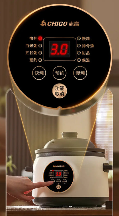 Electric slow cooker for baby food, ceramic household fully automatic stew pot, soup pot, electric slow cooker, porridge cooker