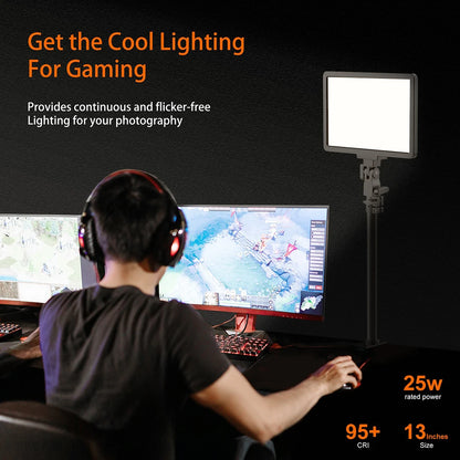 Sokani P25 & P25 kit LED Video Panel Light Studio Filling Light Lamp For Youtube Live Streaming Game Record Video Zoom Meetings