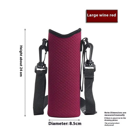Portable Water Bottle Cover Insulated Bag Portable With Strap Water Bottle Case Cup Sleeve Vacuum Cup Sleeve Camping Accessories