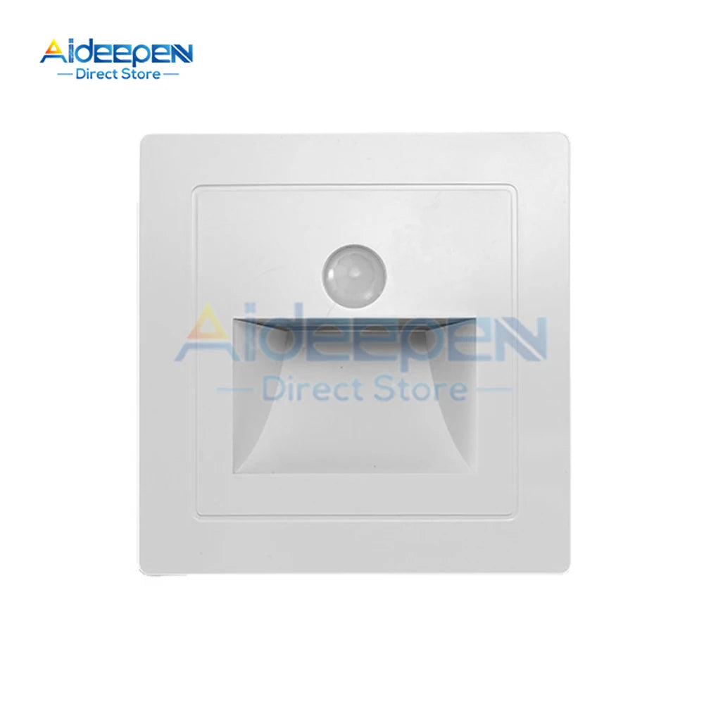 PIR Motion Detector Sensor Led Stair Light Infrared Human Body Induction Lamp Recessed Steps Ladder Staircase Bedroom Decoration