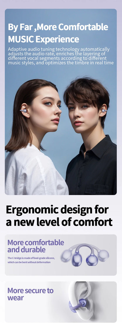 New Sport Earclip Wireless Headphone Bluetooth Earphone audífonos bluetooth inalámbrico Gaming LED Display for xiaomi huawei