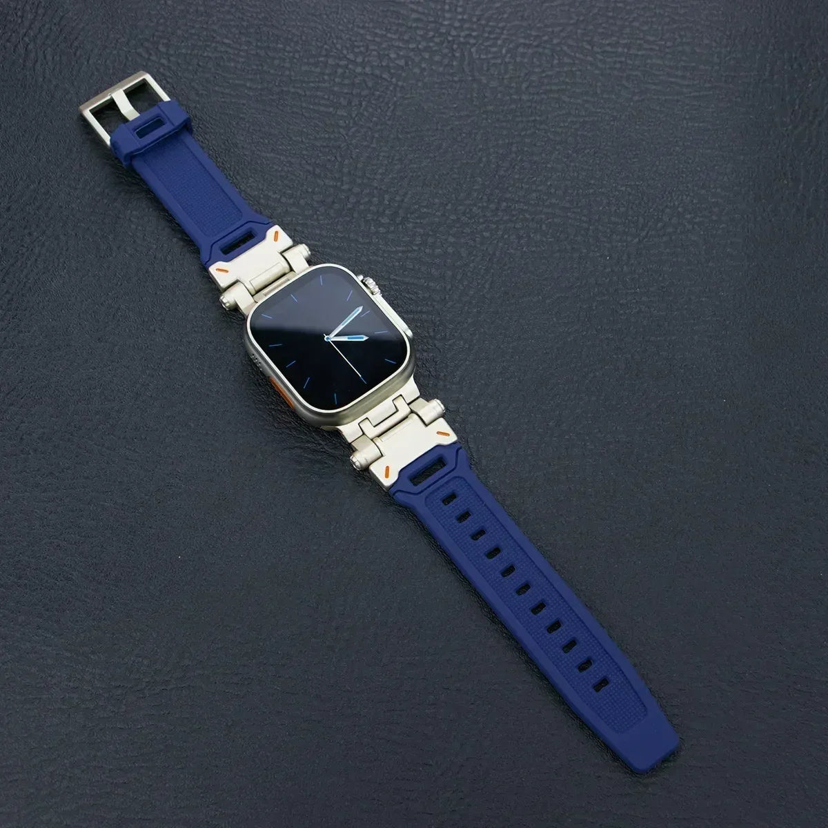 Silicone Sport Band for Apple Watch Ultra 49mm 45mm 42 44mm Rubber Strap for iWatch Series 9 8 7 se 6 5 4 ultra 2 49 Correa