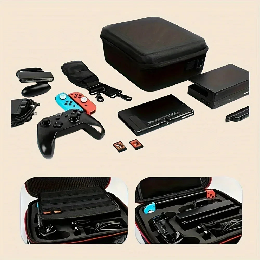 Hard Shell Carrying Bag For Switch Console & Accessories&Game console storage bag，Large Carrying Case For Switch/ OLED
