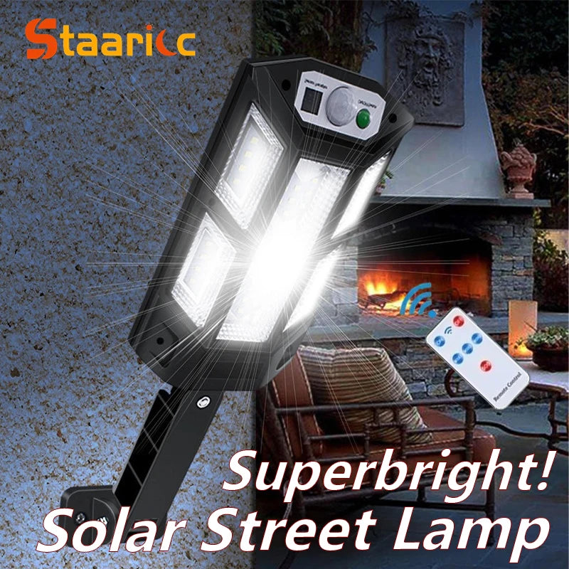 Newest Solar LED Light 300000LM Outdoor Solar Lamp Of Motion Sensor 4 Mode Waterproof IP65 Solar Garden Light Street Yard Lanter
