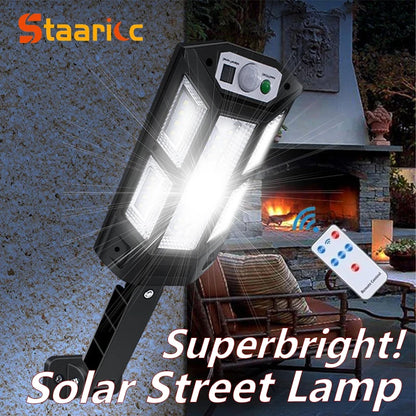 Newest Solar LED Light 300000LM Outdoor Solar Lamp Of Motion Sensor 4 Mode Waterproof IP65 Solar Garden Light Street Yard Lanter