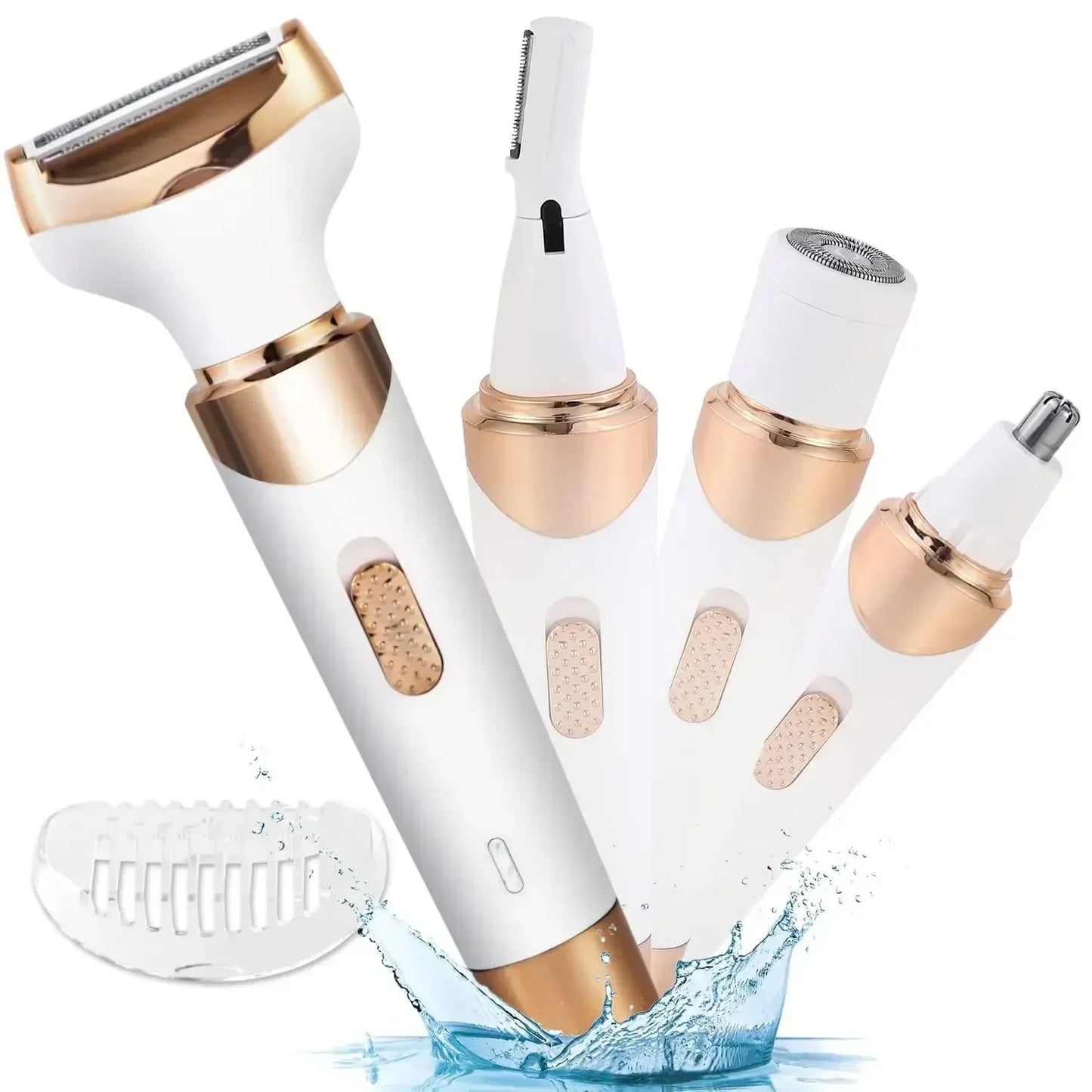 4 in 1 Electric Epilator Bikini Eyebrow Nose Women Lady Facial Hair Removal Trimmer Face Body Painless Female Shaver Depilator