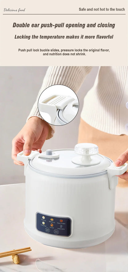 1.8L Micro Pressure Rice Cooker for 1-2 People, Multifunctional Household Hot Pot, Porridge, Soup, Electric Rice Cooker 220V