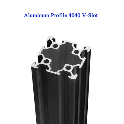1PC BLACK 4040 4040 T Slot European Standard Anodized Aluminum Profile Extrusion 100-1000mm Linear Rail for CNC 3D Printer