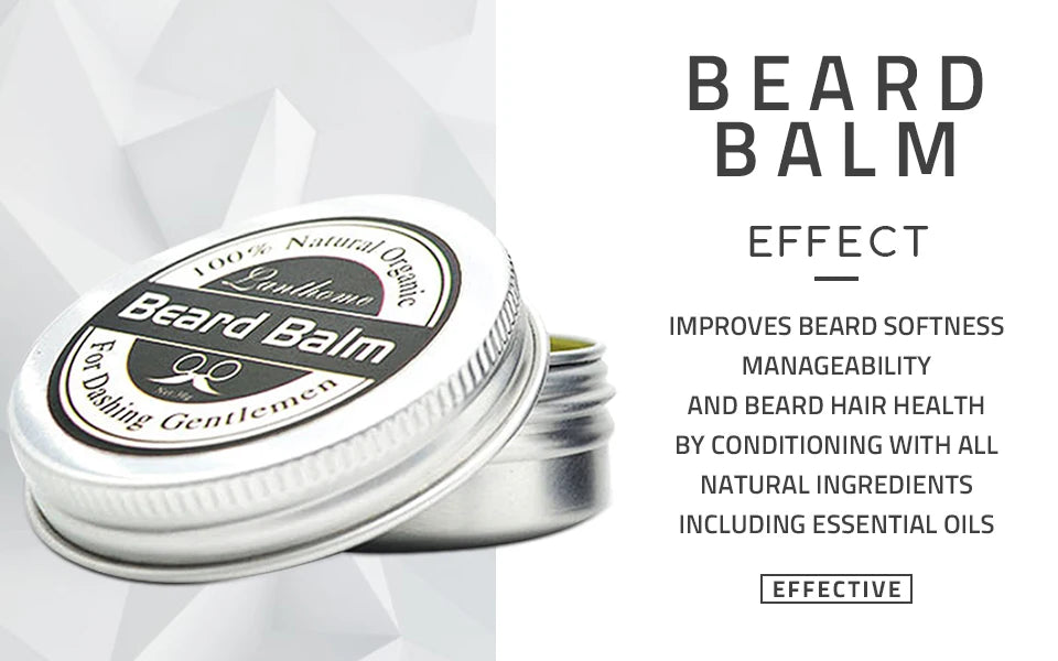 30g Beard Balm Conditioner Oil Improves Beard Softness Manageability Hair Growth Treatment Men Beard Wax Beauty Care
