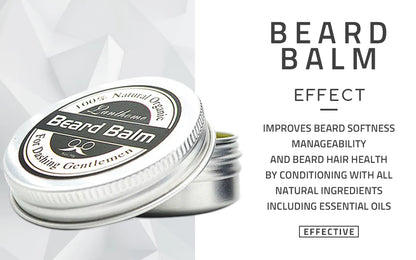 30g Beard Balm Conditioner Oil Improves Beard Softness Manageability Hair Growth Treatment Men Beard Wax Beauty Care