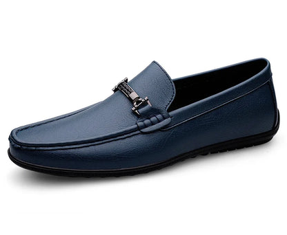 Men Loafers Slip on White Leather Shoes Casual Fashion Luxury Shoes Designer Italian Brand Loafer Moccasins Four Seasons