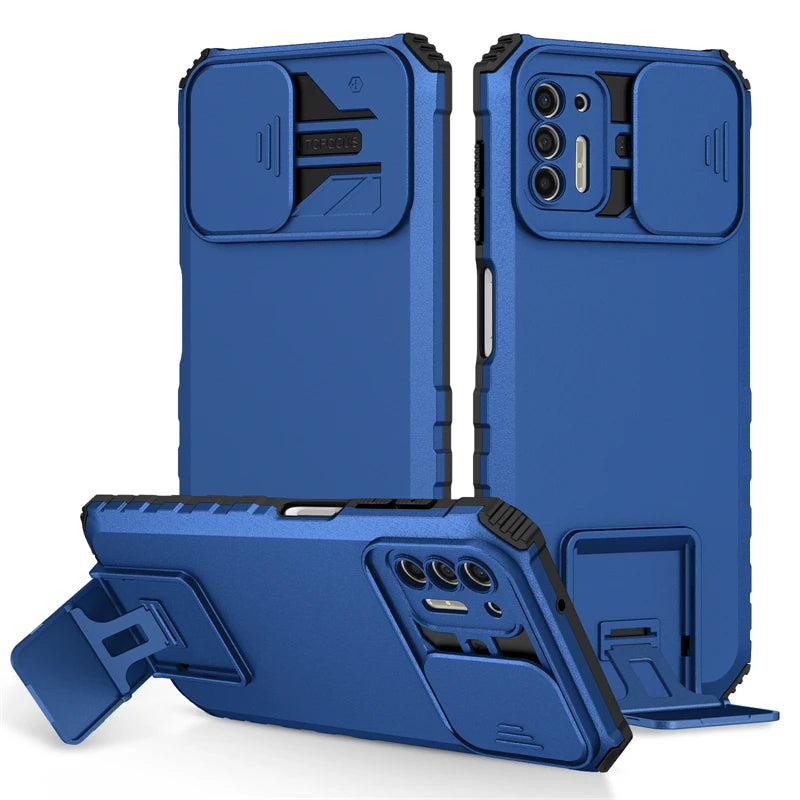 For Motorola Moto G Power G Stylus 2021 Case Slide Camera Protect Phone Case For Moto G Pure G9 Plus G30 Stand Armor Back Cover