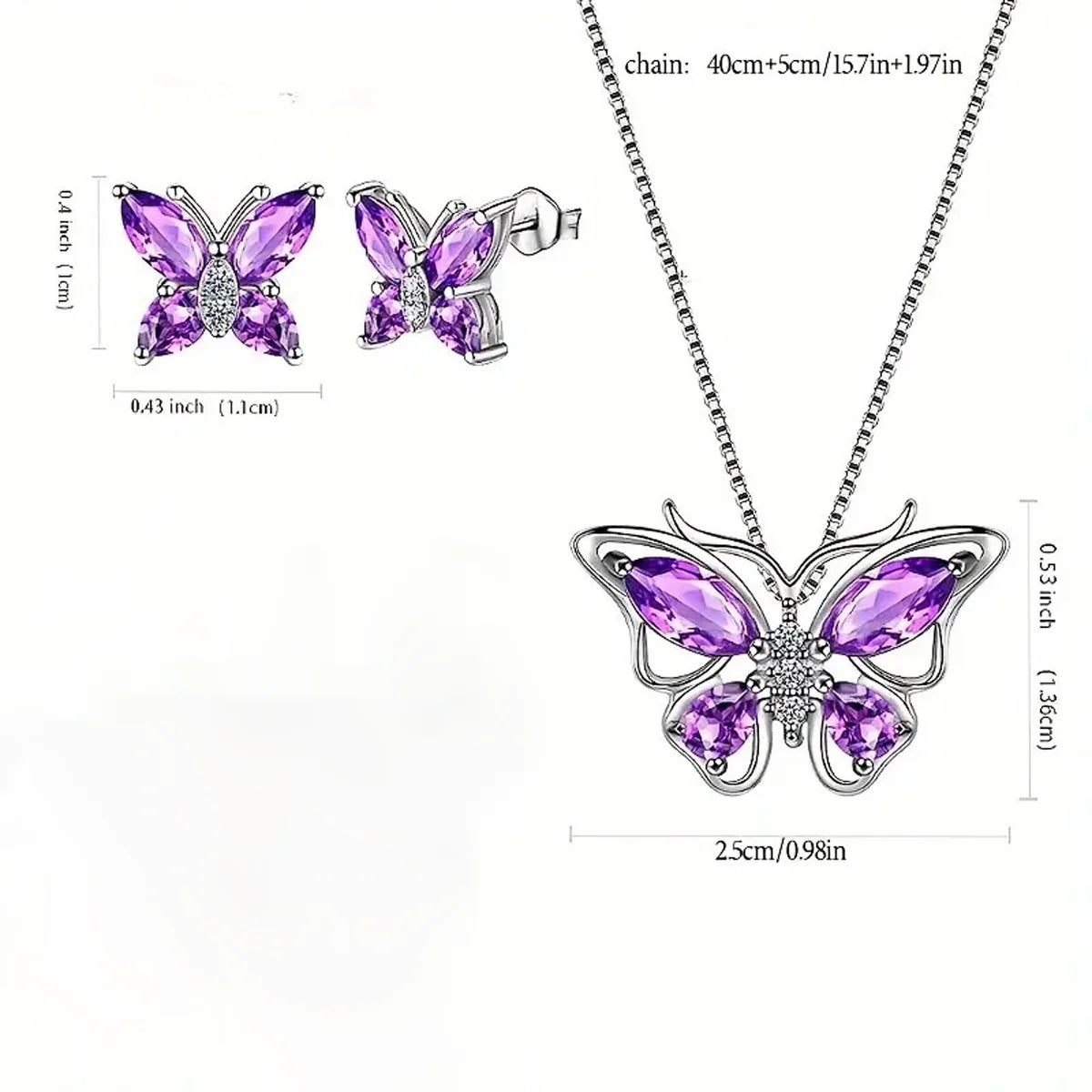 Red Rose Flower Gift Box with Heart-Shaped Lucky Stone Pendant Necklace,for Mom, Wife - Mother's Day, Valentine's Day, Birthday