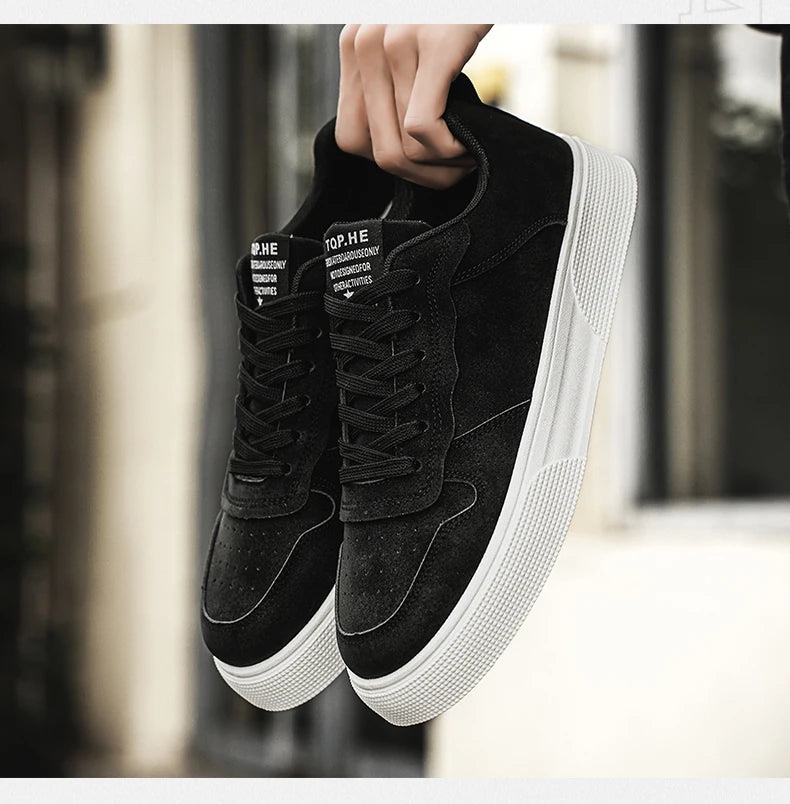 Men's Shoes Spring and Autumn New Style Green Black Red Sports Shoes Soft Sole Breathable Men's Low-Top Versatile Casual Shoes