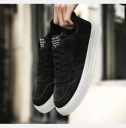 Men's Shoes Spring and Autumn New Style Green Black Red Sports Shoes Soft Sole Breathable Men's Low-Top Versatile Casual Shoes