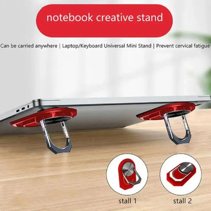 Self-Adhesive Mini Foldable Laptop Stand Invisible Mini Invisible Notebook Holders Colorful Adjustable