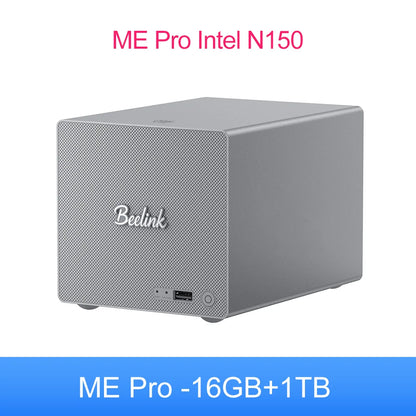 Beelink ME Mini ME Pro Intel Twin Lake N150 LPDDR5 4800MHz 16GB RAM 1T SSD WiFi6 4K Dual Lan Home Network Storage NAS Mini Host