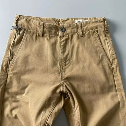 American Style Pure Cotton Heavy Duty Cargo Pants for Men Anti-Dirt Anti-Wear Loose Straight Leg Casual Pants Footwear