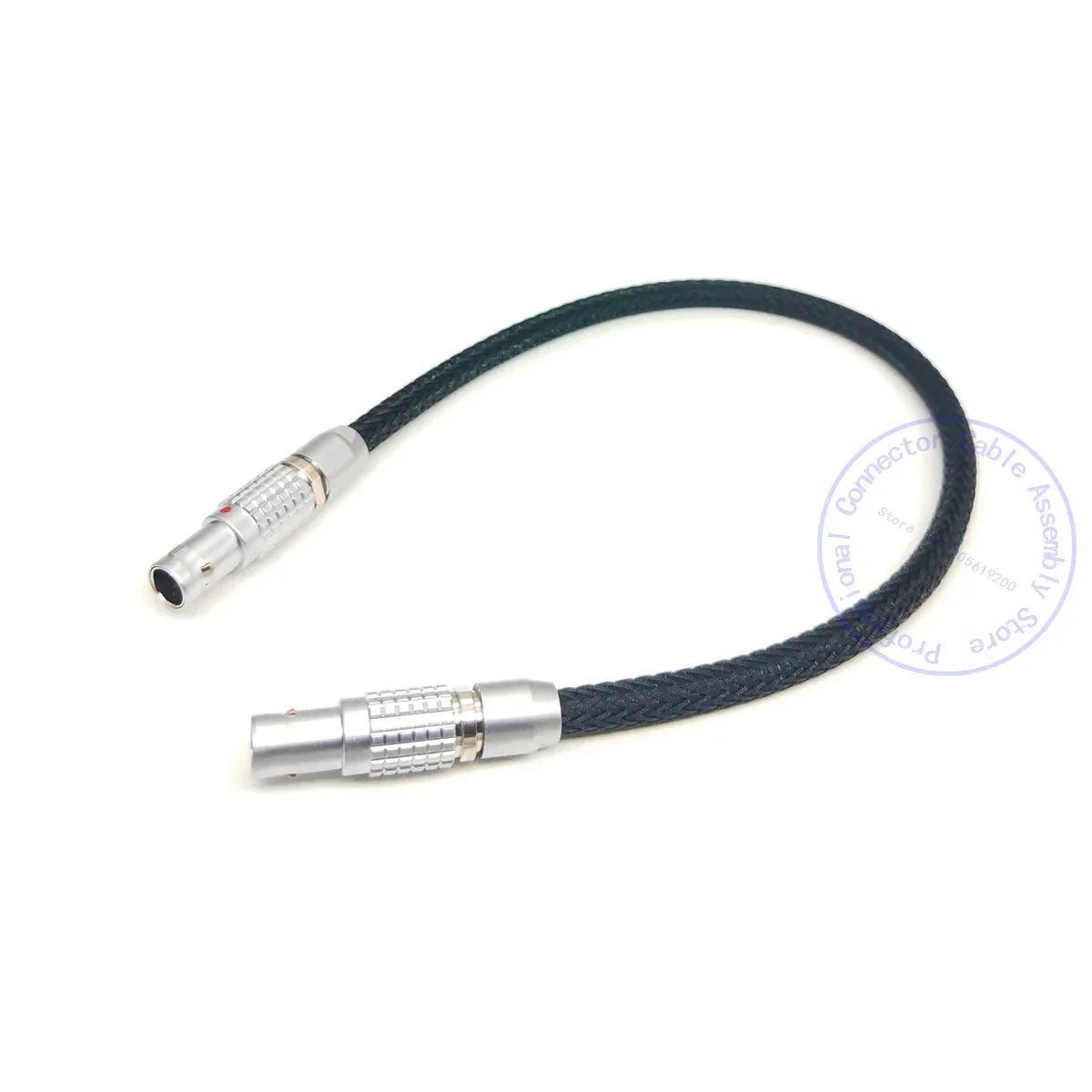 ARRI ALEXA RED Flexible Braid Power Cable for Teradek Bolt 4K XT LT, SmallHD monitor, 0B 2 Pin Straight Male to 2Pin Right Angle