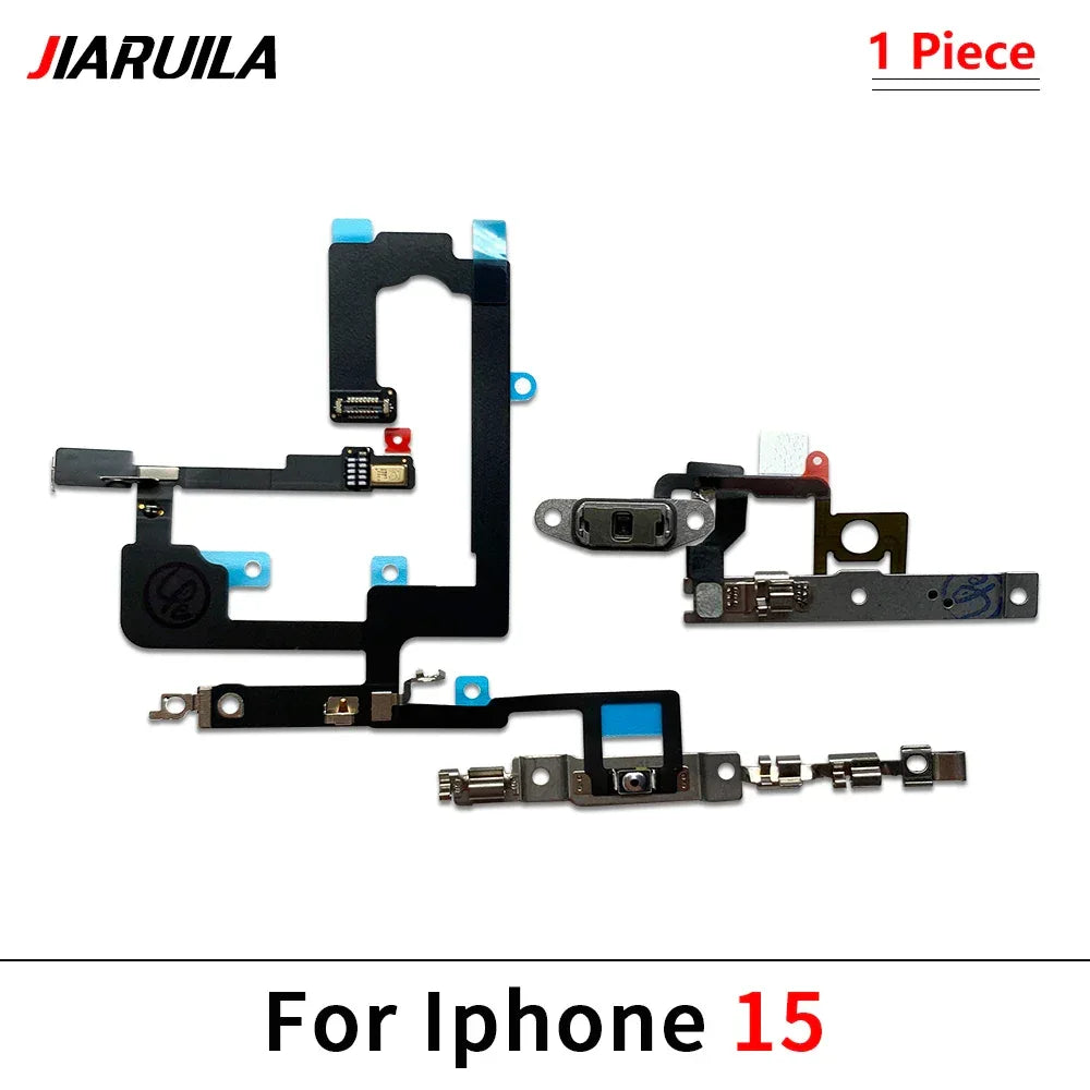 NEW Power On Off Volume Side Button Key Flex Cable Replacement Parts For iPhone 13 mini 14 Plus 15 Pro Max 13 Pro