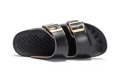 New Summer Beach Soft base massage Slippers Casual Double Buckle Non-slip Clogs Slides Women Men Slip on Flip Flop Shoe