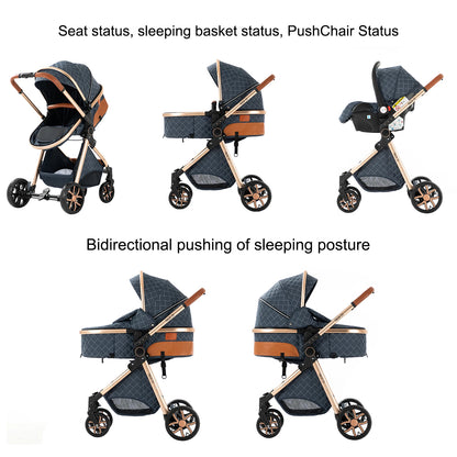 Baby Stroller 3 in 1 stroller lightweight strollers  Baby Carriage mutifunction strollers Baby newborn stroller mother kids