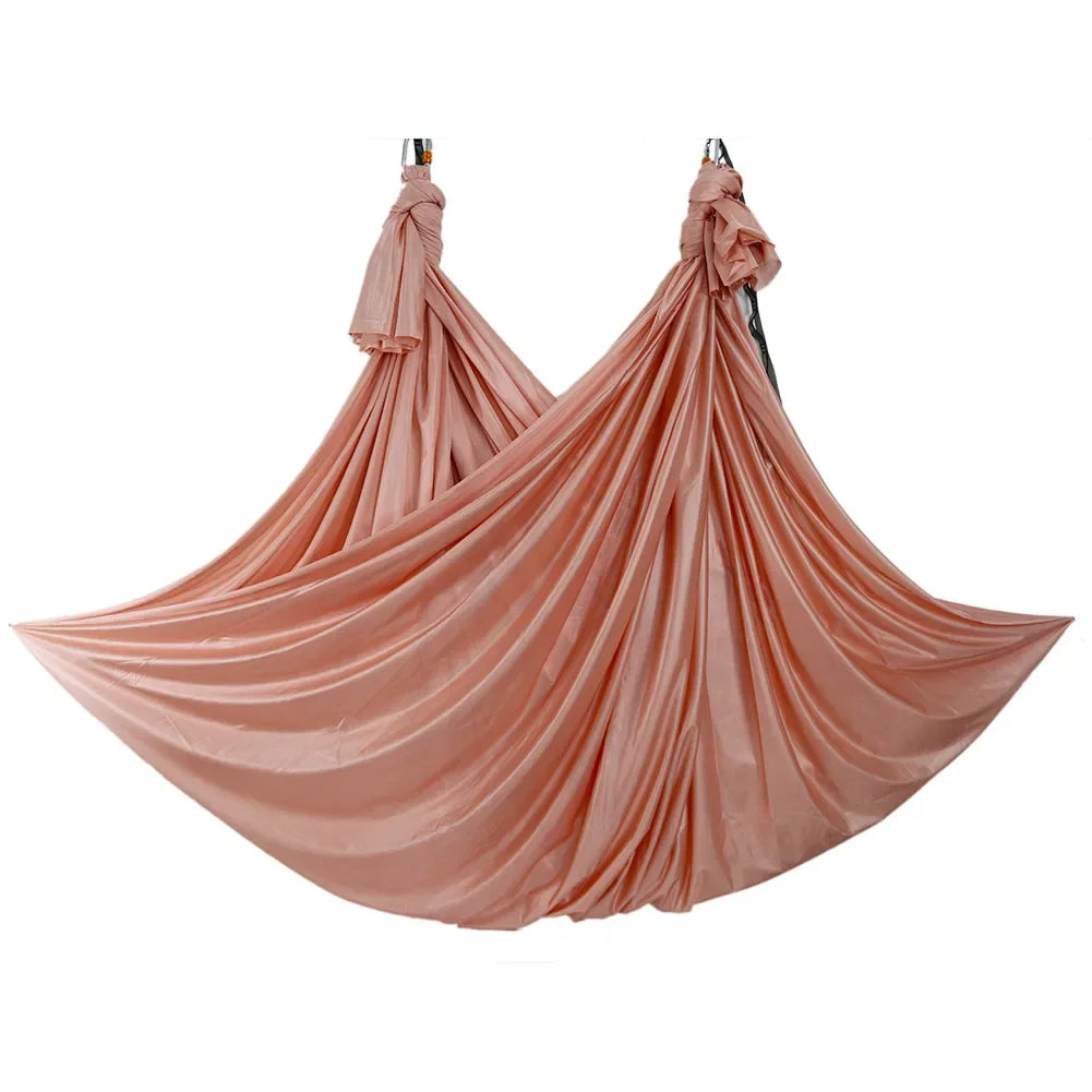 2024 New Aerial Yoga hammock Fabric Flying Pilates Yoga Swing Silk Aerial Anti-Gravity Traction Device Fitness Yoga Home Gym