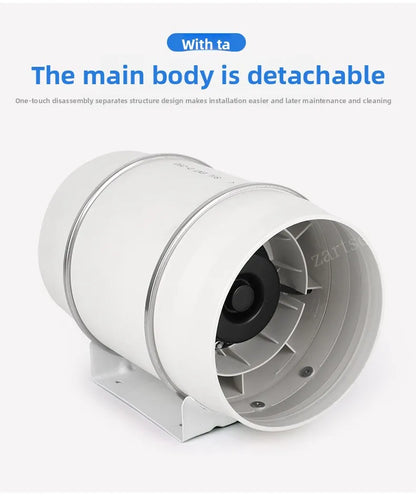 Exhaust Fans Home Silent Inline Pipe Duct Fan Bathroom Extractor Ventilation Kitchen Toilet Wall Air Clean Ventilator