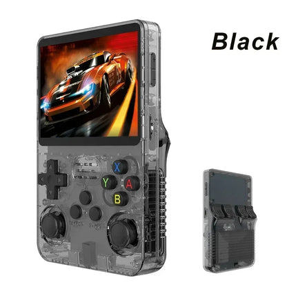 R36S Retro Handheld Video Game Console Arkos System 3.5 Inch IPS Screen 128GB Portable Pocket Game Player for Kids