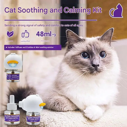 6-pack pet soothing electric heating supplement liquid, cat and dog pheromone, emotional soothing and soothing agent