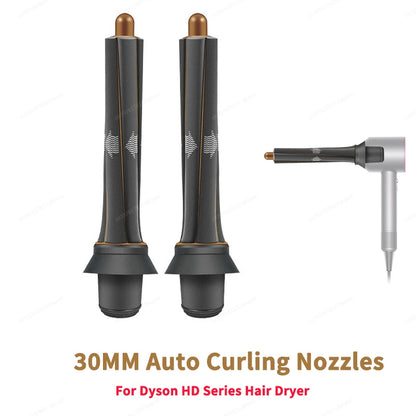 Auto Hair Dryer Curling Attachment 20/30mm Curling Nozzle For Dyson Airwrap&HairDryer Attachment Styling Nozzles For Dyson HD08