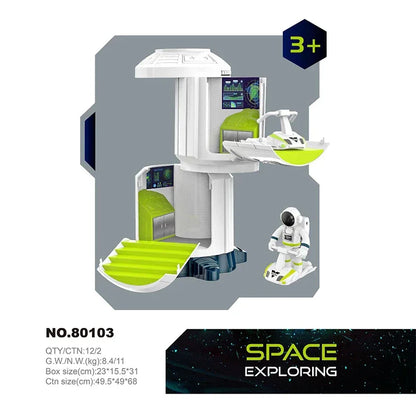 Puzzle Acousto Optic Space Toys Space Model Air Force Shuttle Space Station Rocket Aviation Series Toy Forkids Christmas Gift