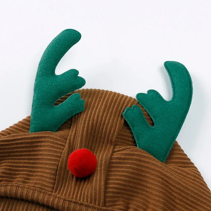 2025 Christmas Costumes Newborn Knit Pants with Hat Baby Boys Girls Trousers Clothes Infant Leggings Clothing Toddler Outfits