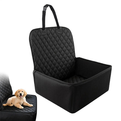 Dog Car Seat Puppy Booster Seat for Car Front Seat with Storage Pockets Pet Booster Car Seat for Small to Medium Dog