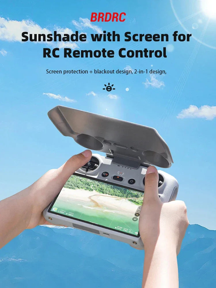 BRDRC Sun Hood Protective Case for DJI Mini 3 Pro/Mavic 3 Cine Classic Screen Protector Anti-Scratch Sunshade Drone Accessories